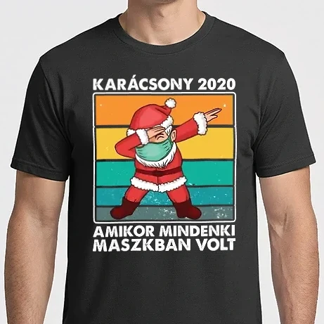 Férfi Imperial póló - Karácsony 2020, amikor mindenki maszkban volt