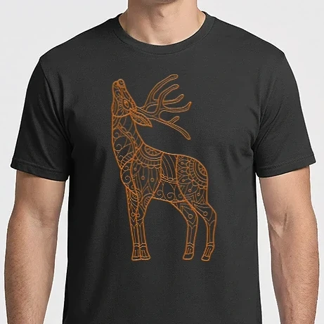 Férfi Imperial póló - Tribal Szarvas