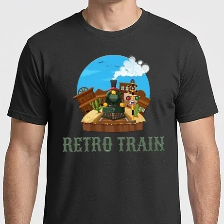 Férfi Imperial póló - Retro Train