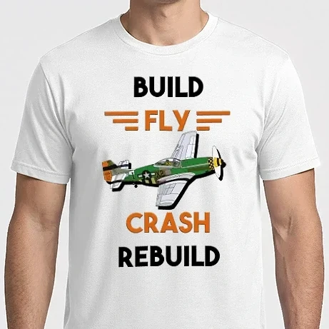 Férfi Imperial póló - Build fly Crash Rebuild