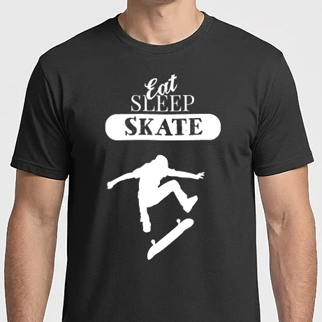 Férfi Imperial póló - Eat sleep skate man