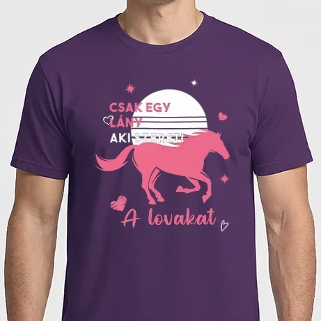 Férfi Imperial póló - Csak egy aki szereti a lovakat
