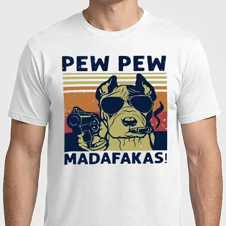 Férfi Imperial póló - PEW PEW bull