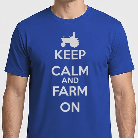Férfi Imperial póló - keep_kalm_farm_3456.