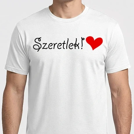 Férfi Imperial póló - szeretlek-1