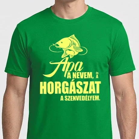 Férfi Imperial póló - Apa horgász szenvedély