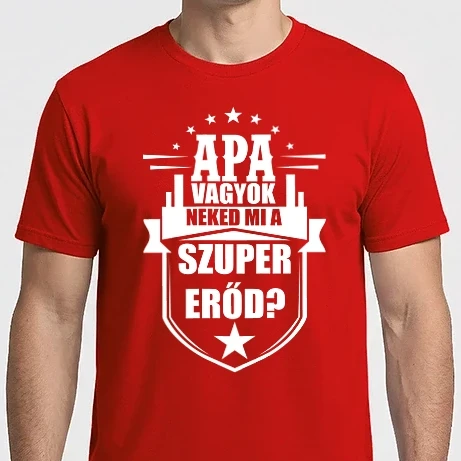 Férfi Imperial póló - Apa szupererő ver2