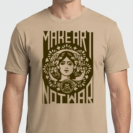 Férfi Imperial póló - Make art, not war