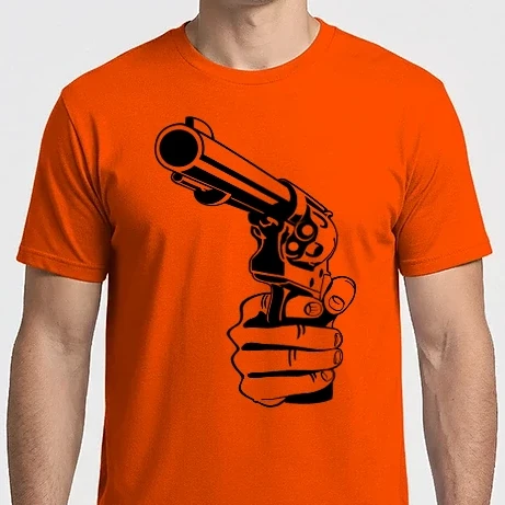 Férfi Imperial póló - hand with gun