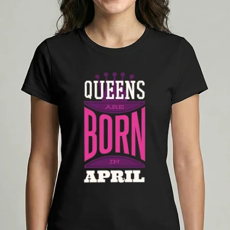 Női Imperial póló - Queens are born in April