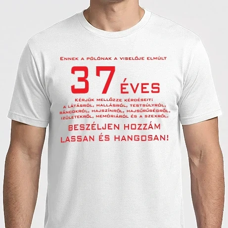 Férfi Imperial póló - 37 éves elmúlt