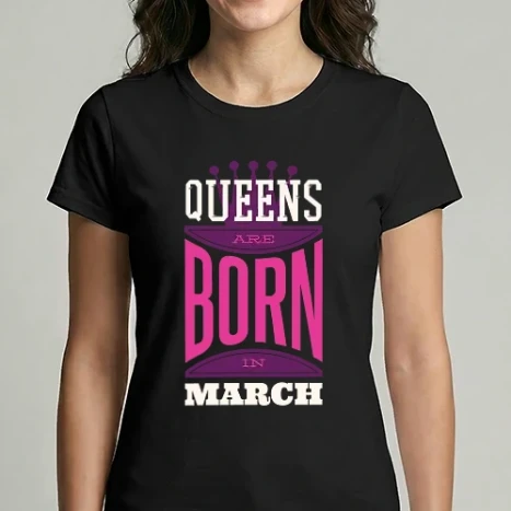 Női Imperial póló - Queens are born in March