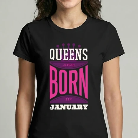 Női Imperial póló - Queens are born in January