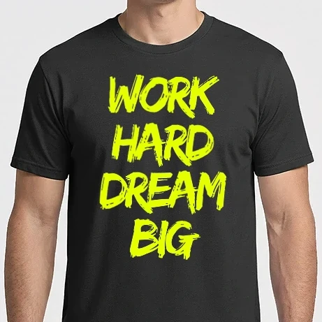 Férfi Imperial póló - Work Hard Dream Big
