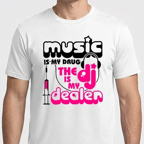Férfi Imperial póló - Music is my Drug