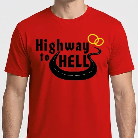 Férfi Imperial póló - Highway to hell simple