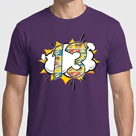 Férfi Imperial póló - Comic Number 13