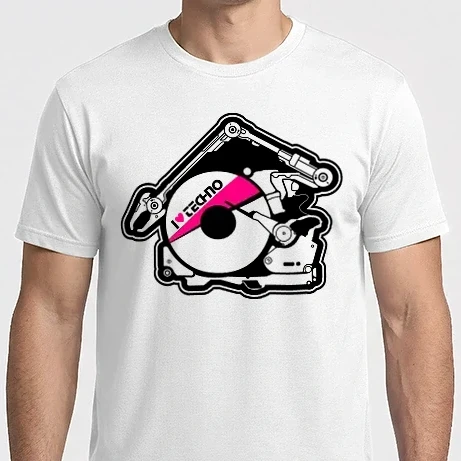 Férfi Imperial póló - I Love Techno