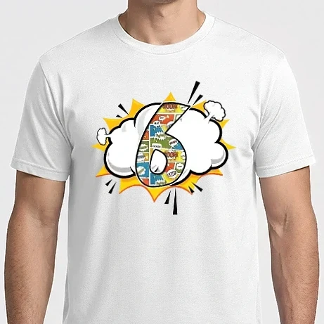 Férfi Imperial póló - Comic Number 6