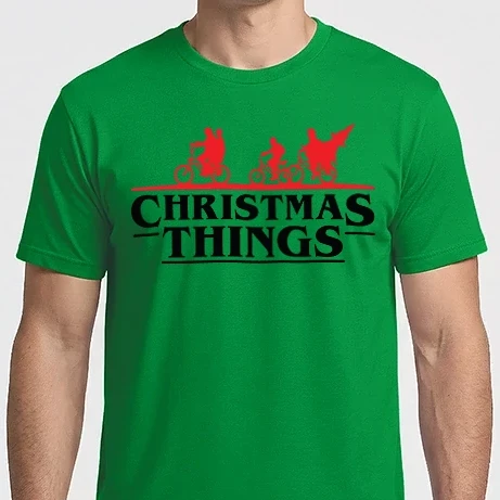 Férfi Imperial póló - Stranger Things 1 Christmas Things Karácsony