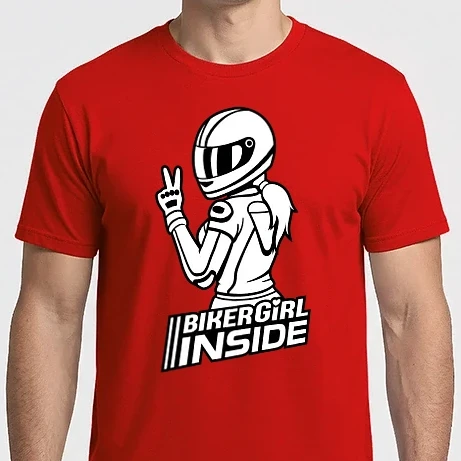 Férfi Imperial póló - Biker Girl inside (2 Szín)