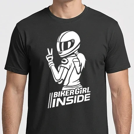 Férfi Imperial póló - Biker Girl inside (1 Szín)