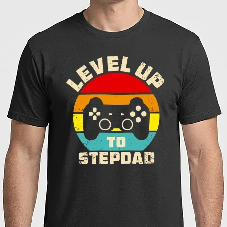 Férfi Imperial póló - Level Up Stepdad
