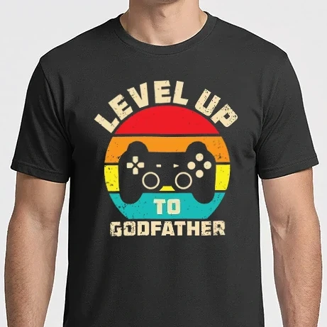 Férfi Imperial póló - Level Up Godfather