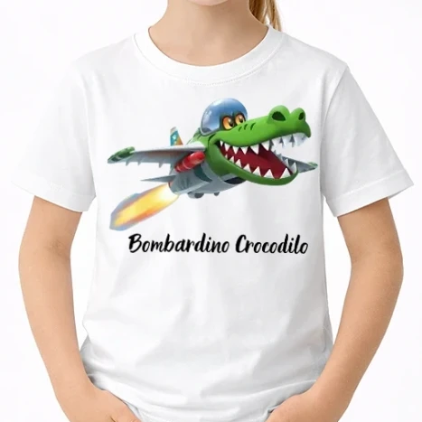 Uniszex gyerek Póló - Bombardino Crocodilo