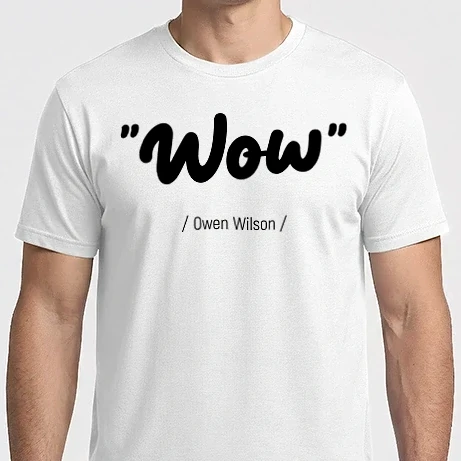 Férfi Imperial póló - Wow - Owen Wilson (színezhetö)