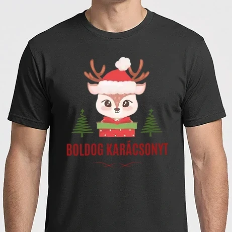 Férfi Imperial póló - Szarvasos karácsony 