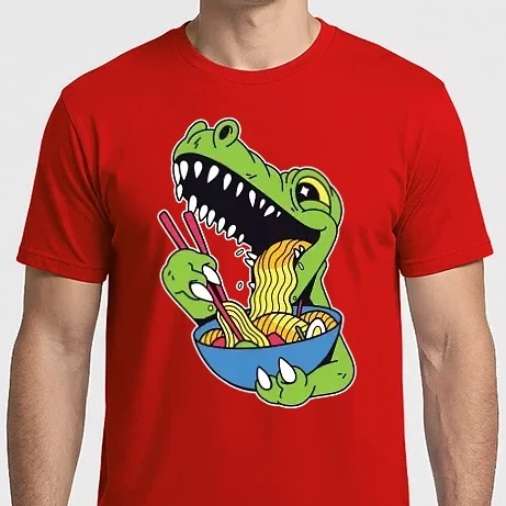 Férfi Imperial póló - T-rex Ramen