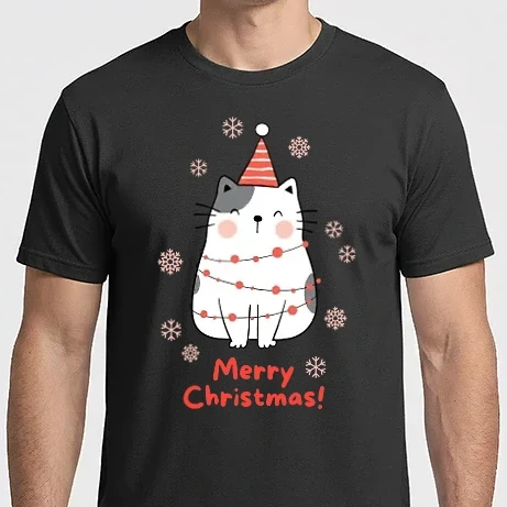 Férfi Imperial póló - Meowy Christmas 