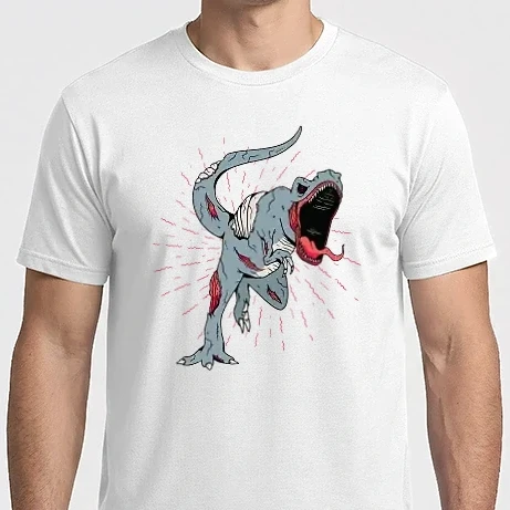 Férfi Imperial póló - Zombi T-rex