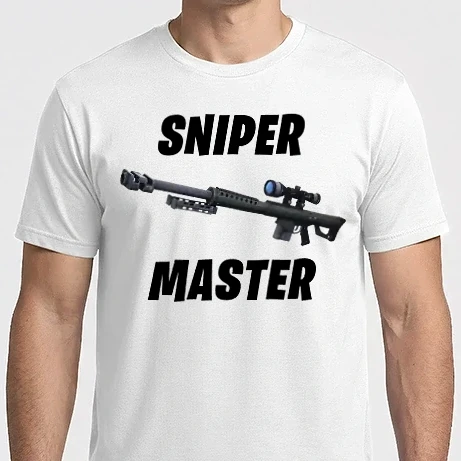 Férfi Imperial póló - Sniper Master - Fortnite (Fekete)