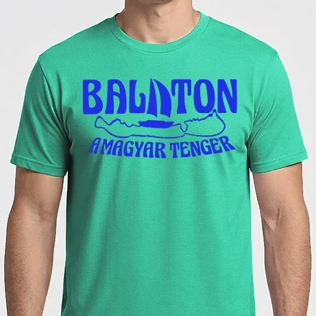 Férfi Imperial póló - Balaton a magyar tenger (színezhető)