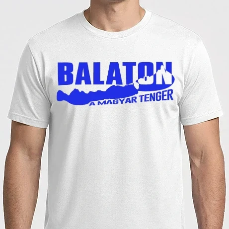 Férfi Imperial póló - Balaton a magyar tenger (Színezhető)