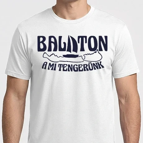 Férfi Imperial póló - Balaton a mi tengerünk (színezhető)