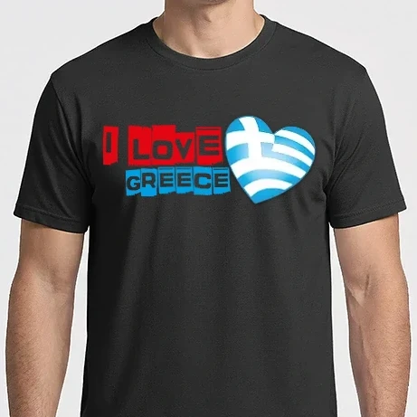 Férfi Imperial póló - I LOVE GREECE 