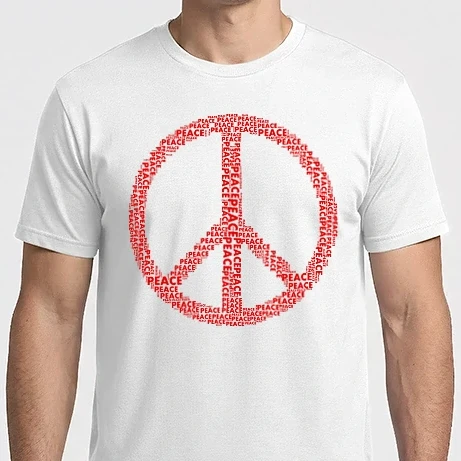 Férfi Imperial póló - Béke peace