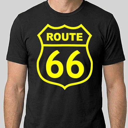 Férfi Alap póló - route 66