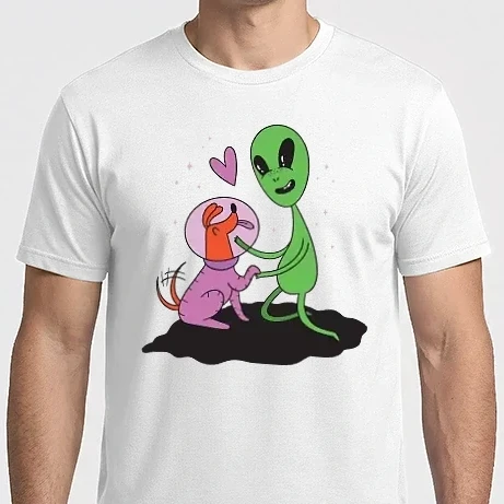Férfi Imperial póló - Alien Kutyával