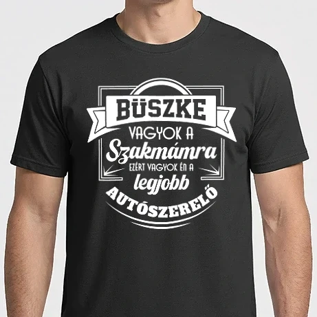 Férfi Imperial póló - Büszke vagyok a szakmámra Autószerelő