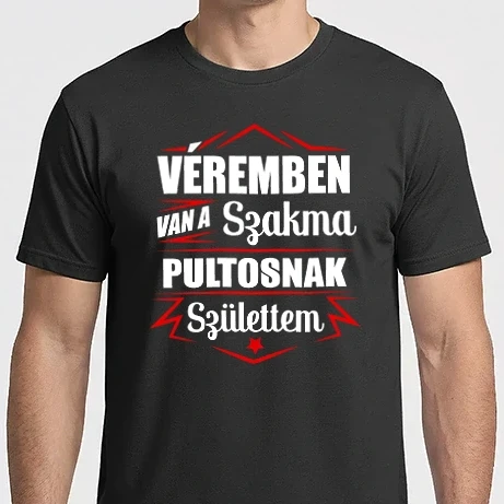 Férfi Imperial póló - Véremben van a szakma Pultos