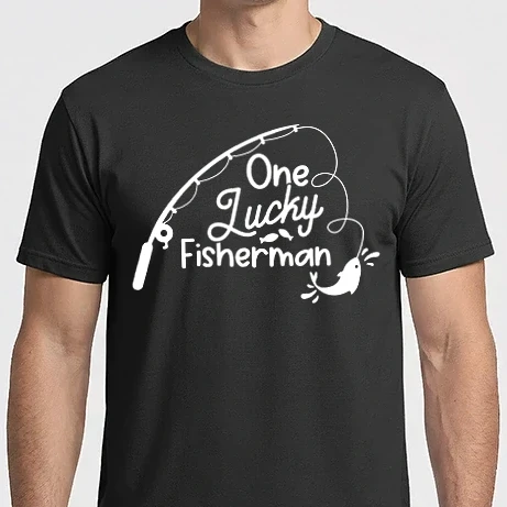 Férfi Imperial póló - One lucky Fisherman