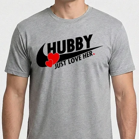 Férfi Imperial póló - Hubby Just love it Fekete