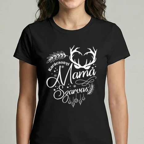 Női Imperial póló - Karácsonyi Mama szarvas