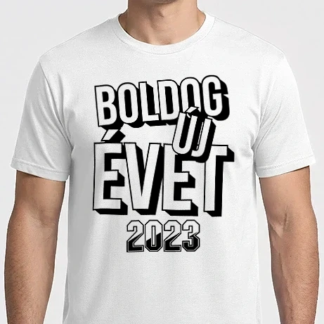 Férfi Imperial póló - boldog új évet 2023