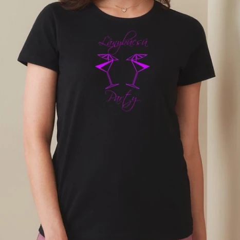 Női prémium kerek nyakú póló  - Lánybúcsú party