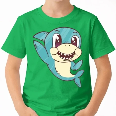 Uniszex gyerek Póló - Cuki Bébi Cápa